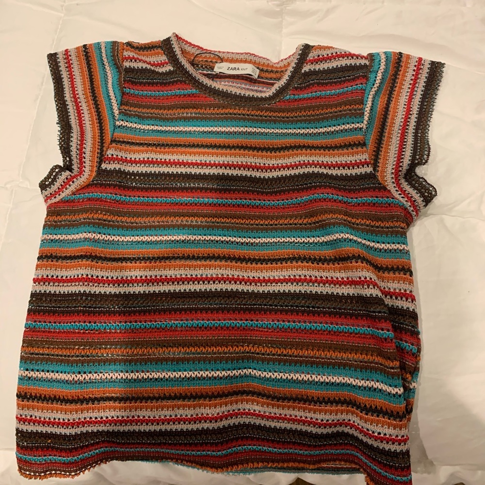Chevron knit top